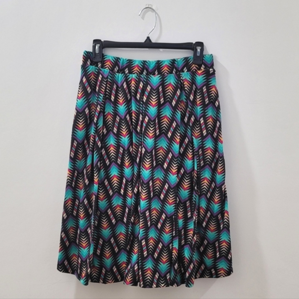 LuLaRoe Madison Skirt with Pockets | Multicolored | Size Large